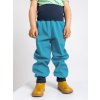 Unuo, Batolecí softshellové kalhoty bez zateplení Basic, Modrozelená Aqua (Velikost 98/104)