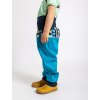 Unuo, Batolecí softshellové kalhoty bez zateplení Basic, Modrozelená Aqua, Autíčka (Velikost 98/104)