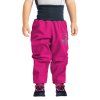 Batolecí softshellové kalhoty s fleecem Basic, Fuchsiová