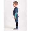 Dětské merino legíny Nature, Kobaltová, Hory kluk