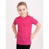 Dětské merino triko s krátkým rukávem Nature, Fuchsiová
