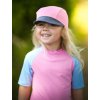 Dětská kšiltovka s UV ochranou 50+, Růžová