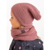 Dětská čepice pletená Warm, Starorůžová