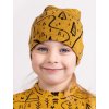 Dětská merino čepice Basic, Hořčicová, Město