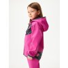 Dětská softshellová bunda s fleecem Basic, Fuchsiová, Kytičky