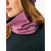 Dámský nákrčník z teplákoviny Basic, Růžová