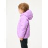 Dětská oboustranná bunda Duo, Lila, Kytky