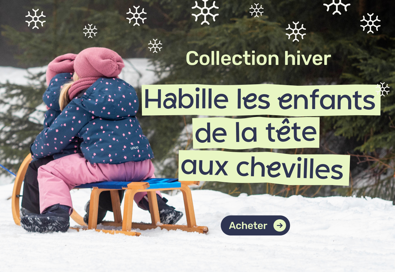 Deti zo zadu na sánkach