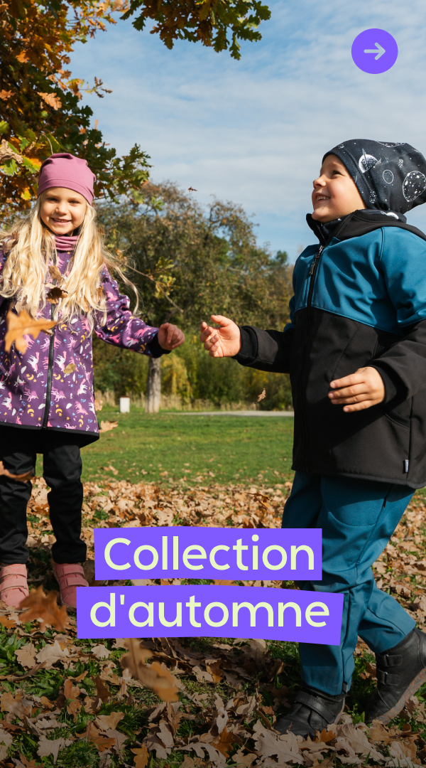 Profitez de l'automne au sec et au chaud. Veste et pantalon softshell enfant Unuo pour le temps automnal maussade. Le softshell doublé polaire tient bien chaud, respire et s'adapte au temps changeant du matin au soir. L'équipement idéal pour la maternelle