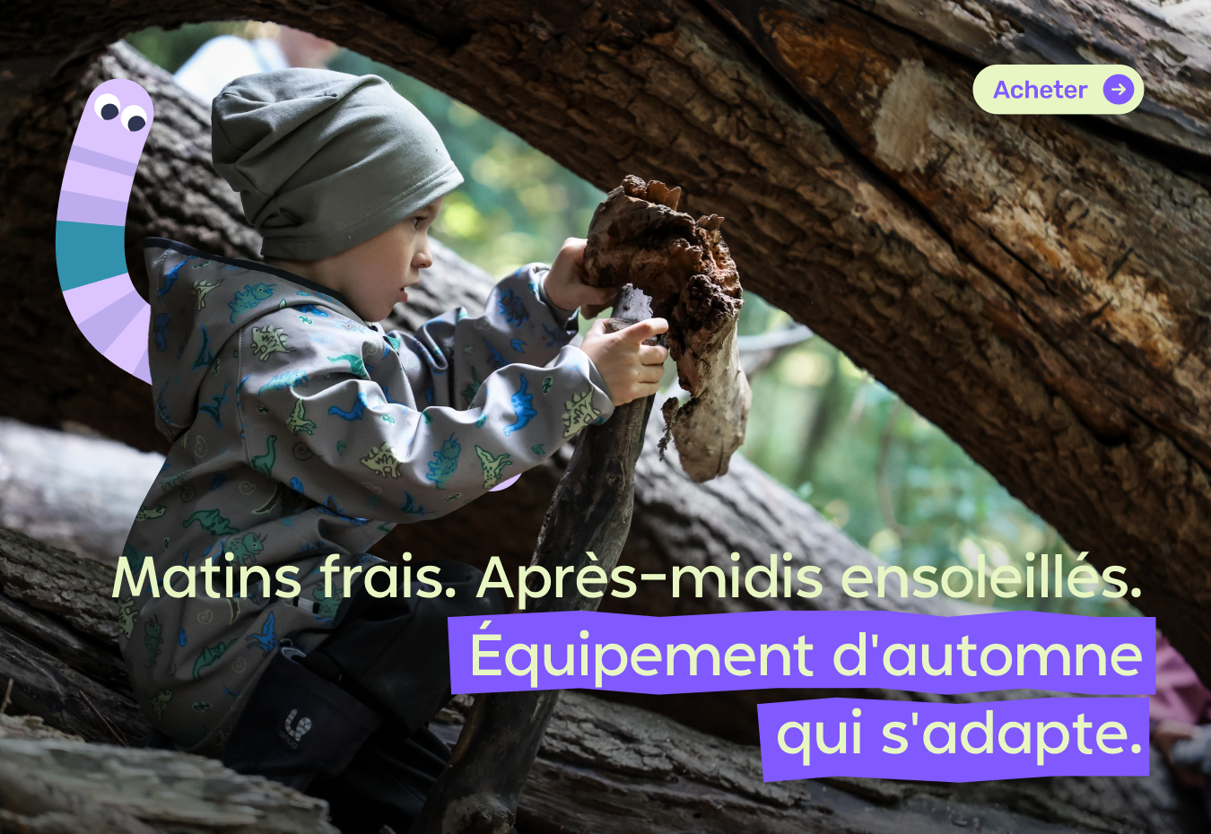 Vêtements enfants en softshell d'automne Unuo pour les journées froides et pluvieuses. Choisissez des vestes et pantalons en softshell doublés en polaire, des meillons chauds, des bonnets et des tours de cou. Garde les enfants au sec et au chaud lors de c