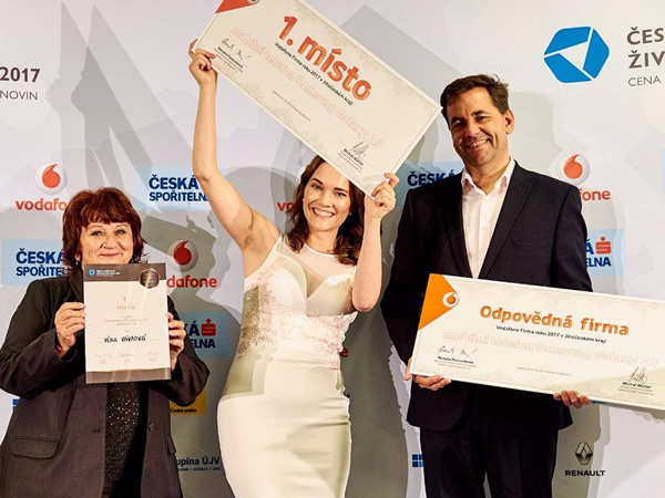 Petra Plemlová - Entreprise Vodafone de l'année 2017