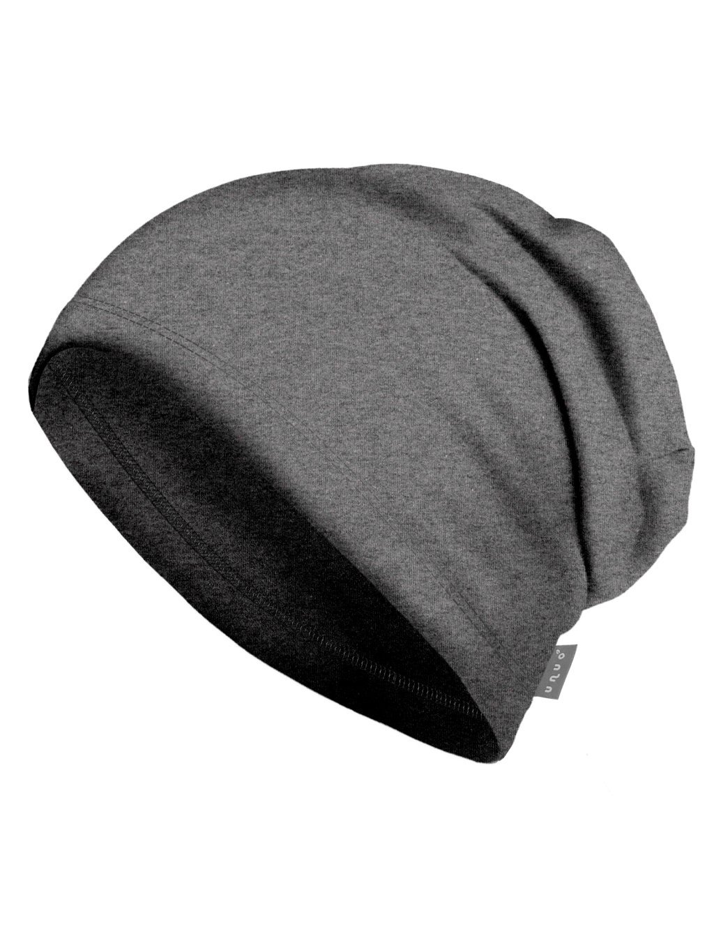 Dámská čepice z teplákoviny Basic, Grafitová Šedá