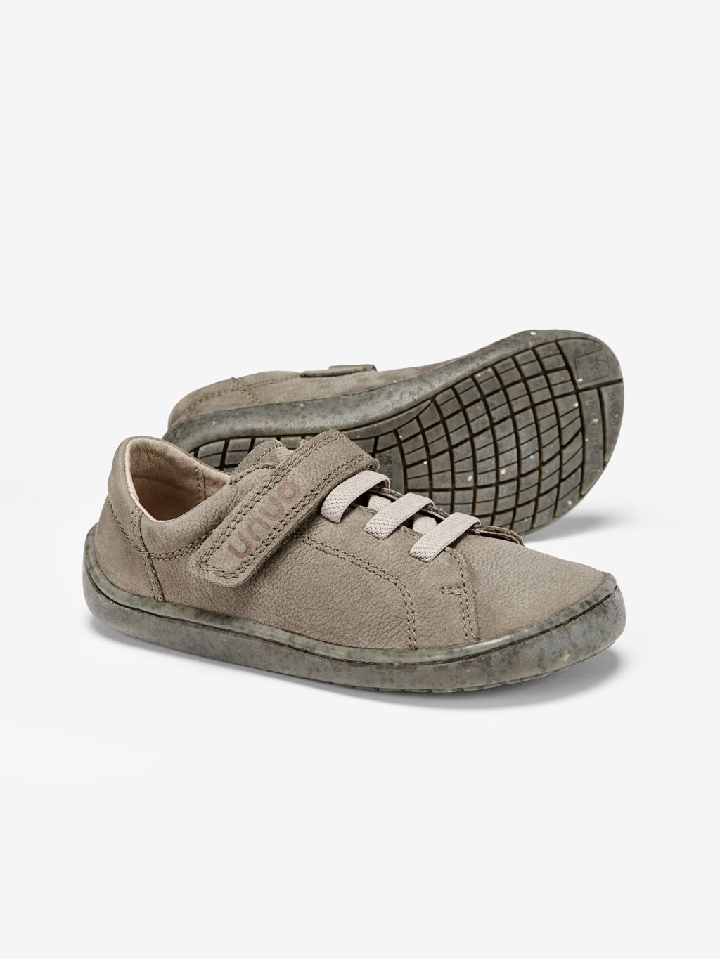 Dětské kožené barefoot boty, Khaki