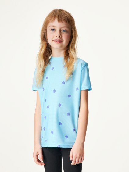 Dětské funkční triko, Sv. Modrá, Květiny