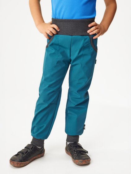 Dětské softshellové kalhoty bez zateplení Street, Kobaltová