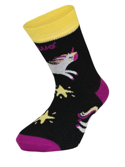 Chaussettes enfant en bambou Classique, double pack, Licornes