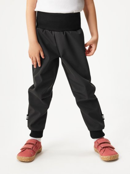 Batolecí softshellové kalhoty bez zateplení Street, Černá