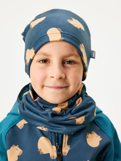 Dětská čepice fleecová Basic, Kapybary