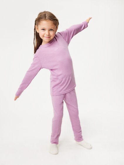 Dětské merino legíny, Růžová