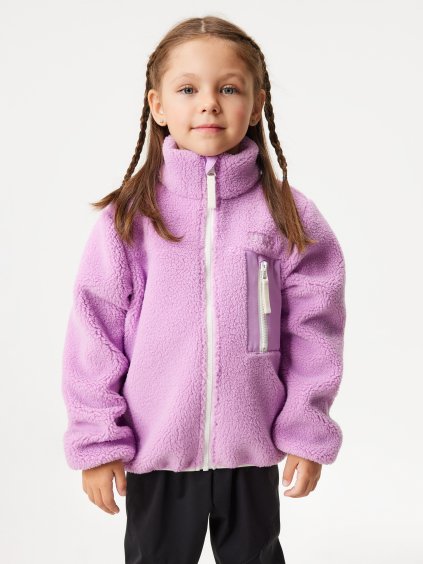 Dětská fleecová bunda Teddy, Lila