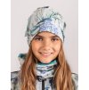 Dětská čepice fleecová Basic, Ptáčci s kosatci