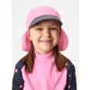Dětská kšiltovka s plachetkou a UV ochranou 50+, Růžová