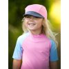 Dětská kšiltovka s UV ochranou 50+, Růžová