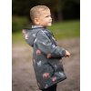 Dětská softshellová bunda s fleecem Basic, Khaki, Lesní zvířata