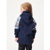 Dětská softshellová bunda s fleecem Slim, Tm. Modročerná, Šedá, Velryby