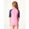 Dětské triko s UV ochranou 50+, Růžová, Květiny