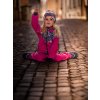 Batolecí softshellové kalhoty s fleecem Basic, Fuchsiová