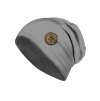 Dámská čepice z teplákoviny Basic, Šedá