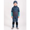 Dětská merino čepice Basic, Kobaltová, Hory kluk