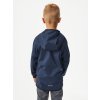 Dětská softshellová bunda bez zateplení pružná Basic, Tm. Modročerná