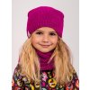 Nákrčník pletený Wrap, Fuchsiová