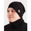 Pánská merino čepice Basic, Černá