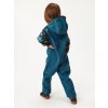 Batolecí softshellová kombinéza s fleecem Mini, Kobaltová, Dinosauři