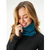 Dámský nákrčník z teplákoviny Basic, Tm. Petrolejová