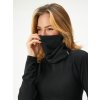 Dámský nákrčník z teplákoviny Basic, Černá
