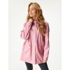 Dámský nepromokavý kabát bez zateplení, Starorůžová