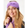Čelenka pletená Twist, Lila