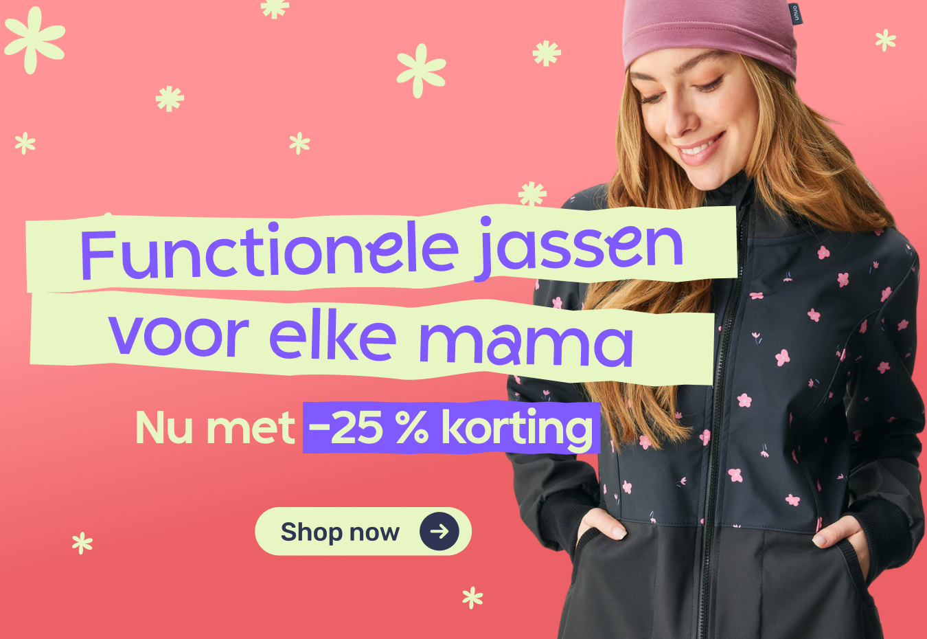 Unuo functional clothing for women: comfortable softshell jackets and trousers for active moms. Mother's Day 2026 special – 25% off the women's collection with code MOM25.