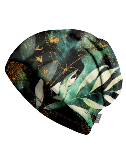 Dámská čepice fleecová Basic, Listy a větvičky