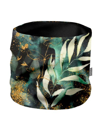 Dámský nákrčník z fleecu Basic, Listy a větvičky