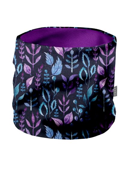 Dámský nákrčník z fleecu Basic, Lístečky