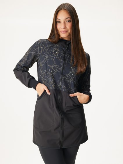 Dámský softshellový kabát s fleecem Street, Černá, Šperky