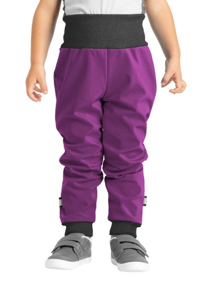 Batolecí softshellové kalhoty s fleecem Street, Ostružinová