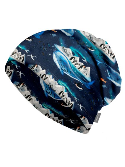 Dětská čepice fleecová Basic, Tučňáci