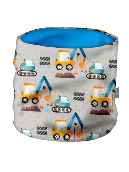 Dětský nákrčník z fleecu Basic, Bagry