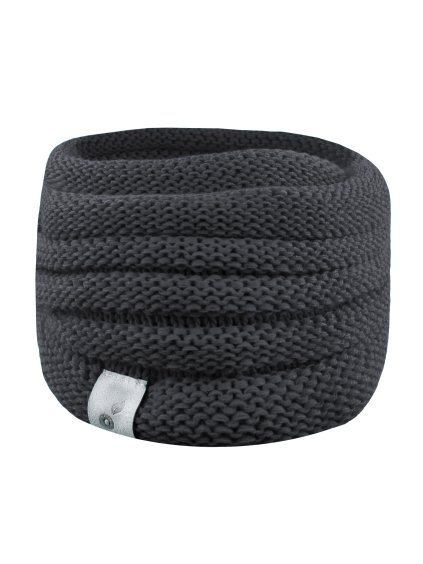 Nákrčník pletený Wrap, Šedá